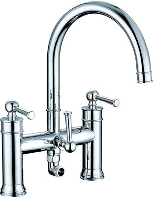 Chrome Finish Bath Shower Mixer with Ceramic Valve and 3-Year Warranty for 0.5-3.0 Bar Pressure