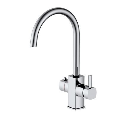 Double Handle Kitchen Mixer Faucet Chrome For Kitchen Environments T91006A