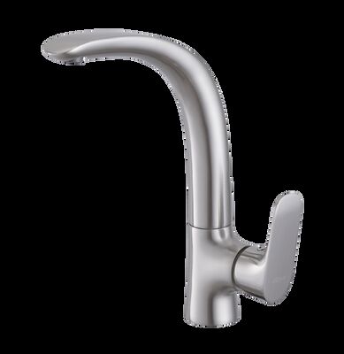 Chrome Kitchen Mixer Faucet Single Handle Easy To Install Suitable T93011